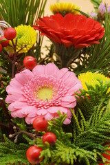 花のお正月飾り