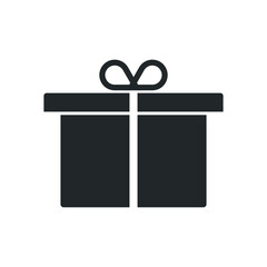 Gift icon sign vector template black
