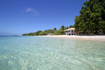 beach with a hut in Eneko Island Marshall Islands