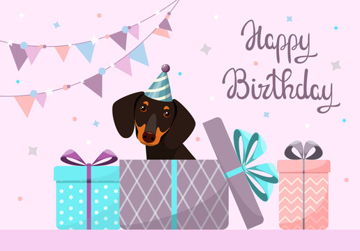 Weiner dog happy birthday 2025
