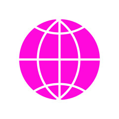 Global icon sign vector template colorful
 