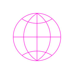 Global icon sign vector template colorful
 