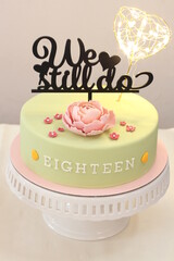 18th Wedding Anniversary Cake We Still Do
