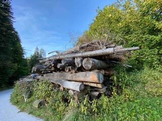 Schlinglberg Schwaz Inntal Tuxer Alpen Tirol Österreich im Spätsommer Herbst 