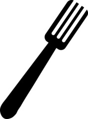 fork icon flat vector design. Restaurant symbol..eps