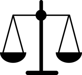 Law scale icon flat vector design.eps