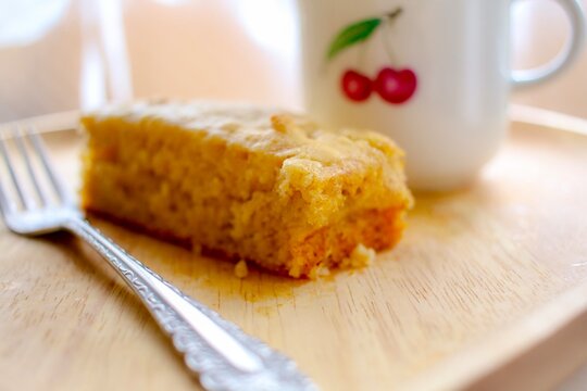 甘酒とバナナの米粉のケーキ