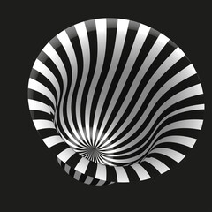 Abstraction black and white