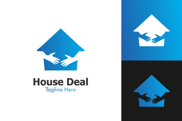 Illustration Vector Graphic of House Deal Logo. Perfect to use for Technology Company