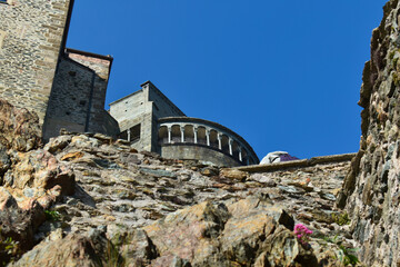 Fototapeta na wymiar Sacra di San Michele; Val di Susa