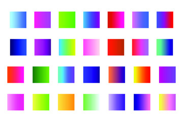 set of colorful Gradient vector