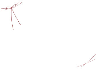 ガーリーなシンプルリボン飾り