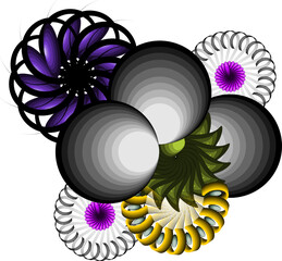 Naklejka premium background with flowers