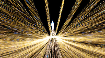 Festive lights in motion as an abstract background.