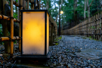 old lantern in japan