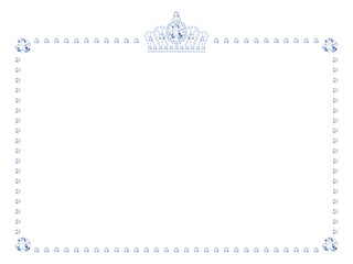 ティアラが付いたダイヤモンドのフレーム