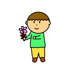 男の子　プレゼント　お花