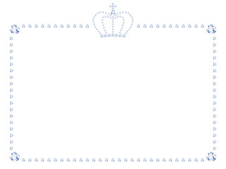 ティアラが付いたダイヤモンドのフレーム