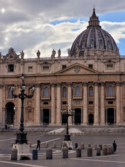 Fototapeta na wymiar St. Peter Church Dome Vatican 
