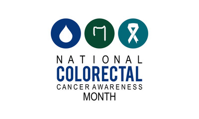 Colorectal Cancer Awareness month. vector template design for banner, card, poster, background.