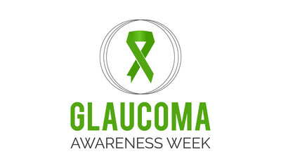 Glaucoma awareness week. vector template design for banner, card, poster, background.