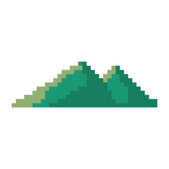 Fototapeta premium pixelated mountain design
