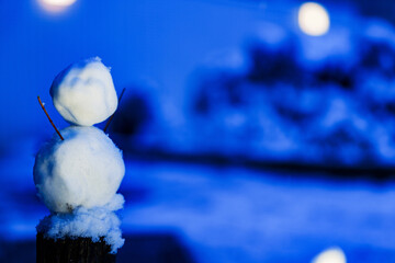 雪だるま　雪ダルマ　雪　雪国【 冬 の イメージ 】