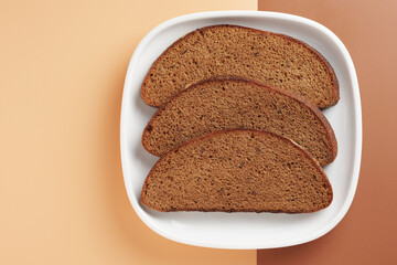 Slices of rye bread