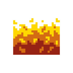 pixelated fire block