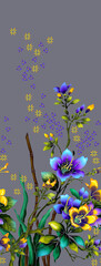 flowers borders bounquet floral design digital background
