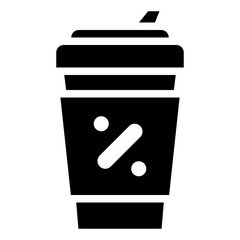 COFFEE CUP glyph icon,linear,outline,graphic,illustration