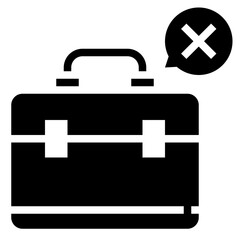 Fototapeta premium BRIEFCASE glyph icon,linear,outline,graphic,illustration