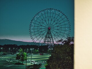 Fototapeta premium マジックアワーに撮った大観覧車