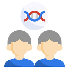 CLONING flat icon,linear,outline,graphic,illustration
