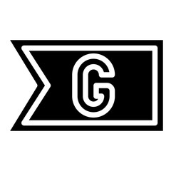 GUANINE glyph icon,linear,outline,graphic,illustration