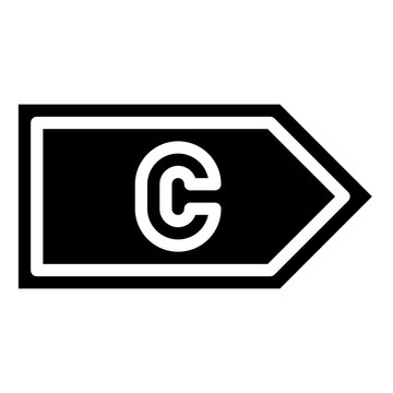 CYTOSINE glyph icon,linear,outline,graphic,illustration