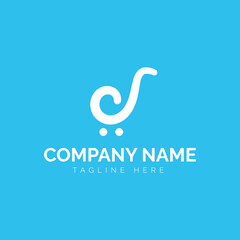 D Letter Online Shop Logo designs Template, Vector art illustration