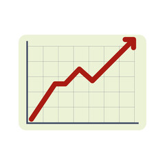 Obraz premium growth red arrow