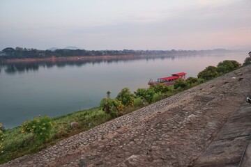 river in the morning