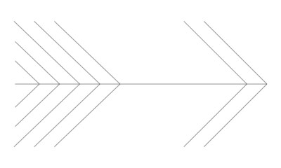 Simple geometric outline arrow icon with thin lines. Vector pictogram. Line thickness editable