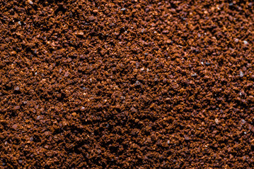 Aromatic powdered coffee texture background