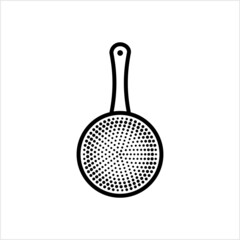 Colander Icon, Kitchen Cullender Utensil Icon