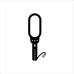 Metal Detector Icon, Hand Electronic Metal Detector