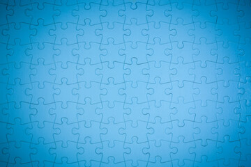 Blue Jigsaw puzzle background.