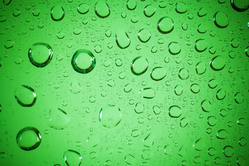 water drops on glass background.