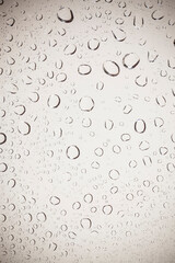 water drops on glass background.