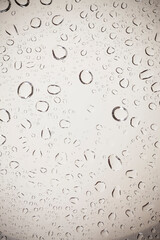 water drops on glass background.