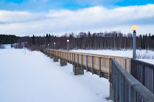 wooden footbridge