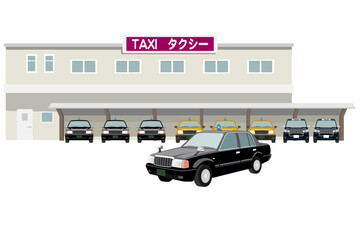 タクシー会社 - obrazy, fototapety, plakaty