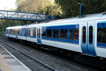 diesel train suburbs england uk